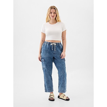 Gap Factory: Women's Mid Rise Easy Cargo Jeans $10.19, Men's GapFlex Pants $11.90 + Free Shipping on $50+