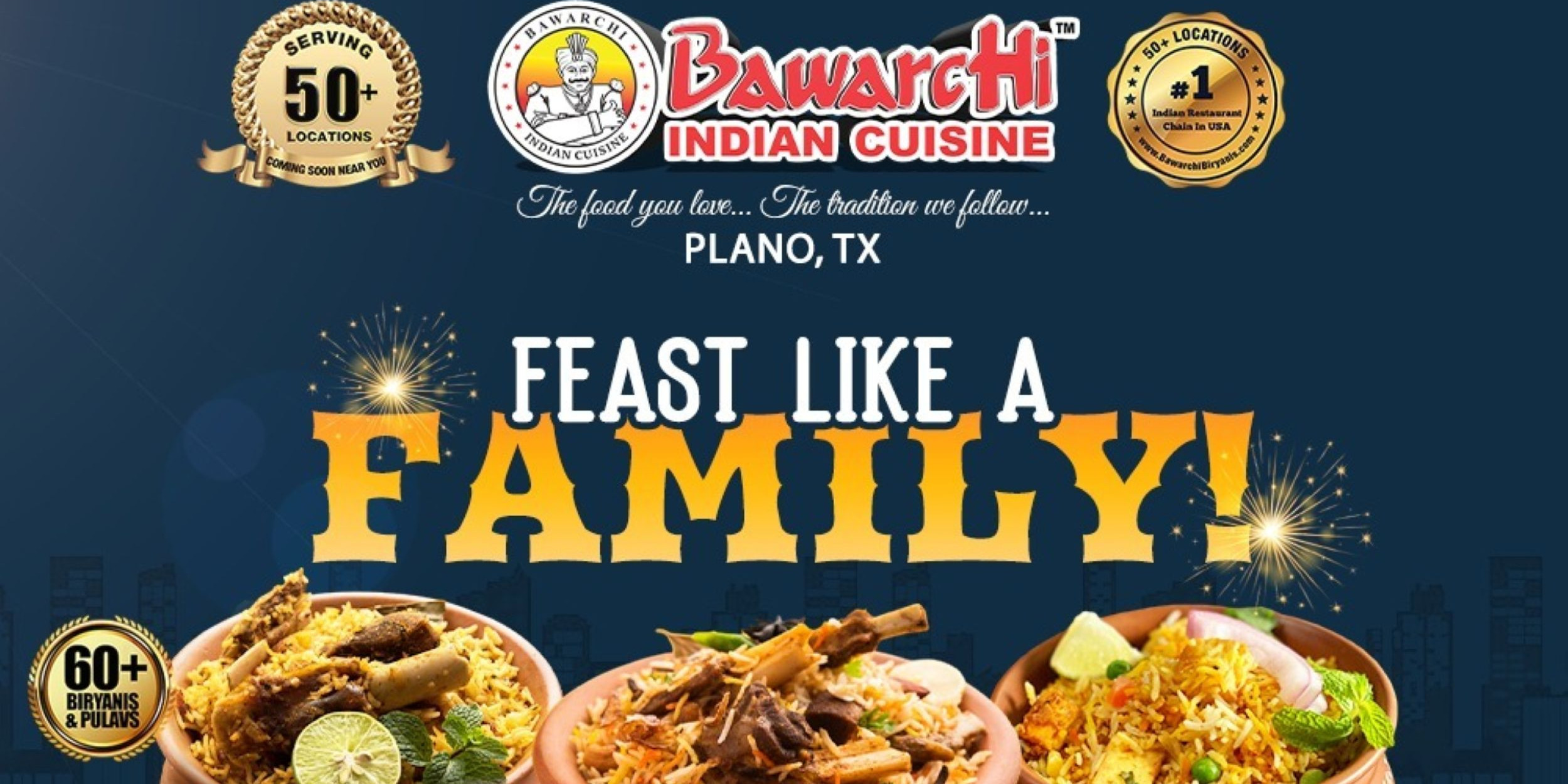 Bawarchi Plano: Authentic Indian Biryani Catering for Parties & Celebrations!