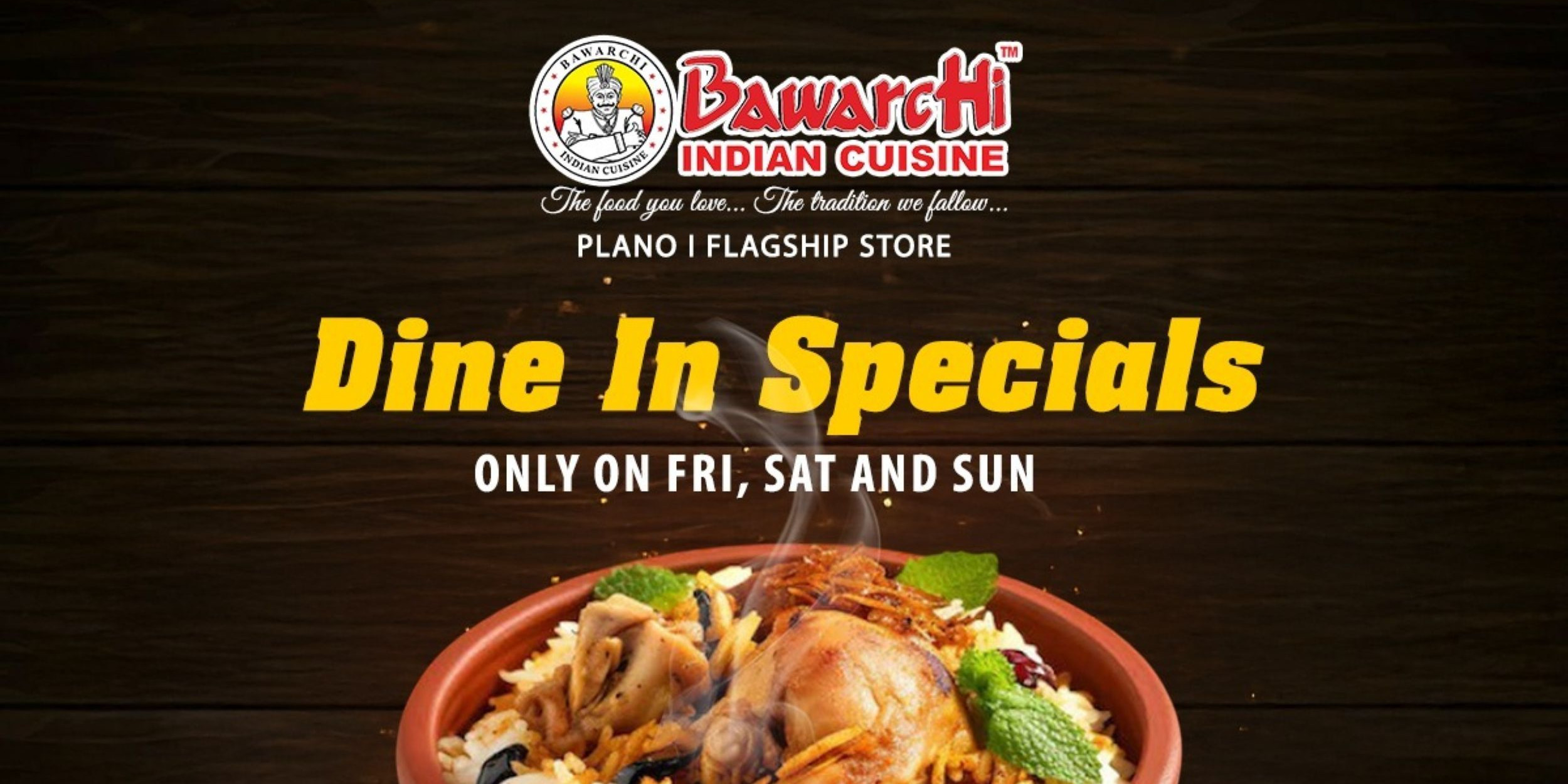 Best Pot Biryani in Plano – Only at Bawarchi Indian Cuisine, Fri-Sun Specials!