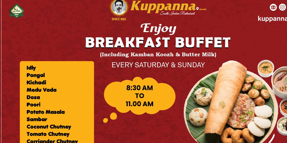 Kuppanna – Authentic South Indian Cuisine in Austin,TX