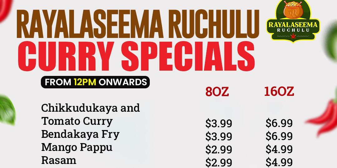 Rayalaseema Ruchulu Curry Specials | Fresh & Delicious Indian Cuisine