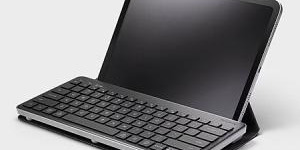Heyday Wireless Bluetooth Tablet Keyboard Folio with Stand – Black & Gray