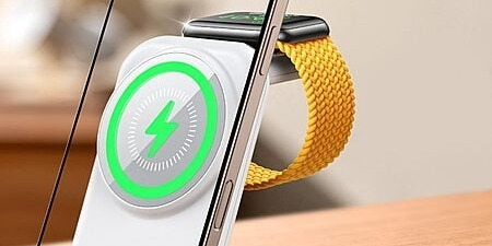 Joyroom 3-in-1 Wireless MagSafe Charging Station, up to 15W (White)