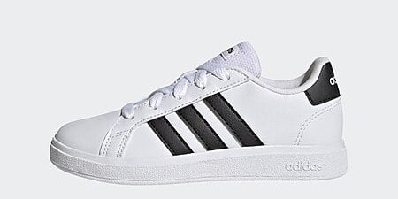 Adidas Kids’ Grand Court 2.0 Shoes – Cloud White/Core Black Only $19.20 + Free Shipping