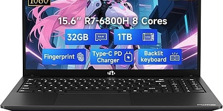 Buy NIMO 15.6 Inch Ryzen 7 6600H Laptop – 32GB RAM, 1TB SSD, FHD Display