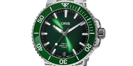 Oris Aquis 400 Series 41mm Men’s Automatic Dive Watch – Green Dial
