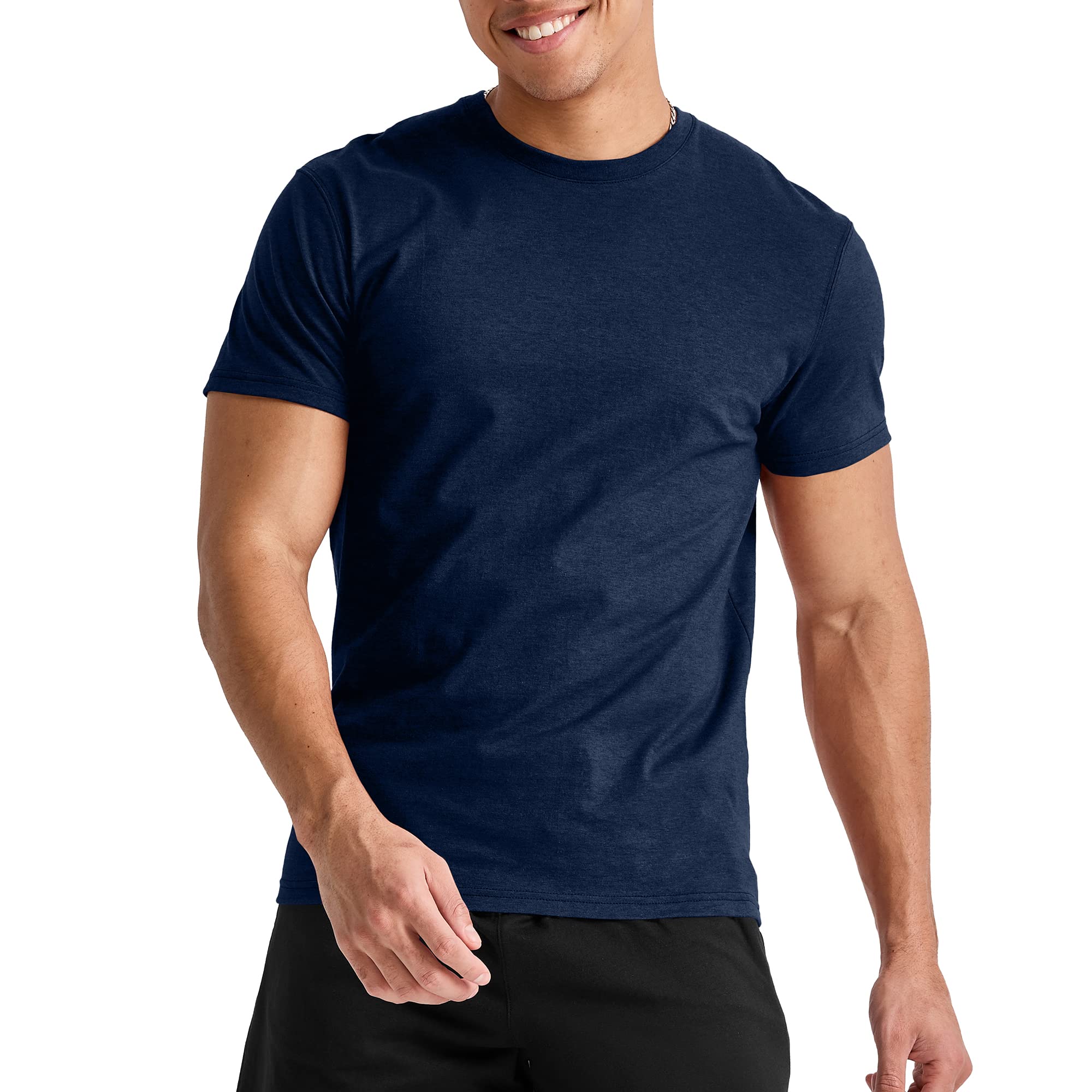 Hanes Men's Originals Lightweight Tri-Blend Crewneck T-Shirts (Navy Triblend, Select Sizes) $5.98 + Free Shipping w/ Prime or on $35+