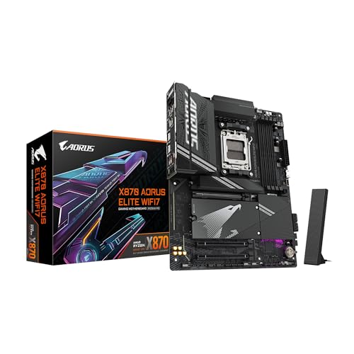 $229.99: GIGABYTE X870 AORUS Elite WIFI7 AMD AM5 LGA 1718 Motherboard at Amazon