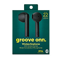 onn True Wireless Bluetooth 5.3 Earbud Headphones (Gen 3, Gray or White)