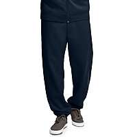Fruit of the Loom Men's Eversoft Fleece Elastic Bottom Sweatpants w/ Pockets (Navy)