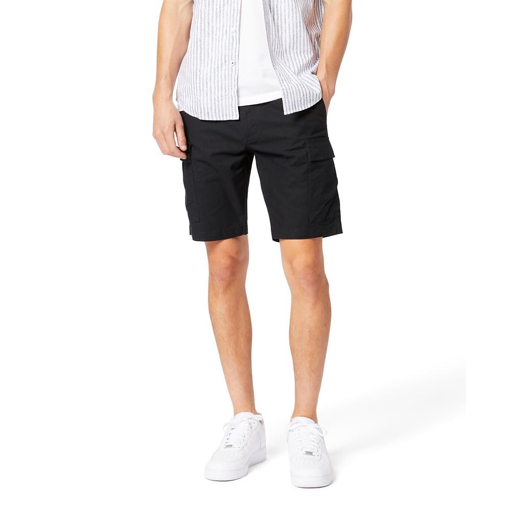 Dockers Men's Tech Cargo Straight Fit Smart 360 Tech Shorts (Mineral Black) 2 for $29.96 ($14.98 each) + Free Shipping