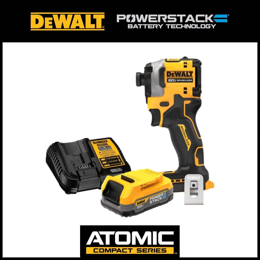 DEWALT 20V Compact Impact Driver w/ 20V MAX POWERSTACK Battery + Charger $149 + Free Shipping
