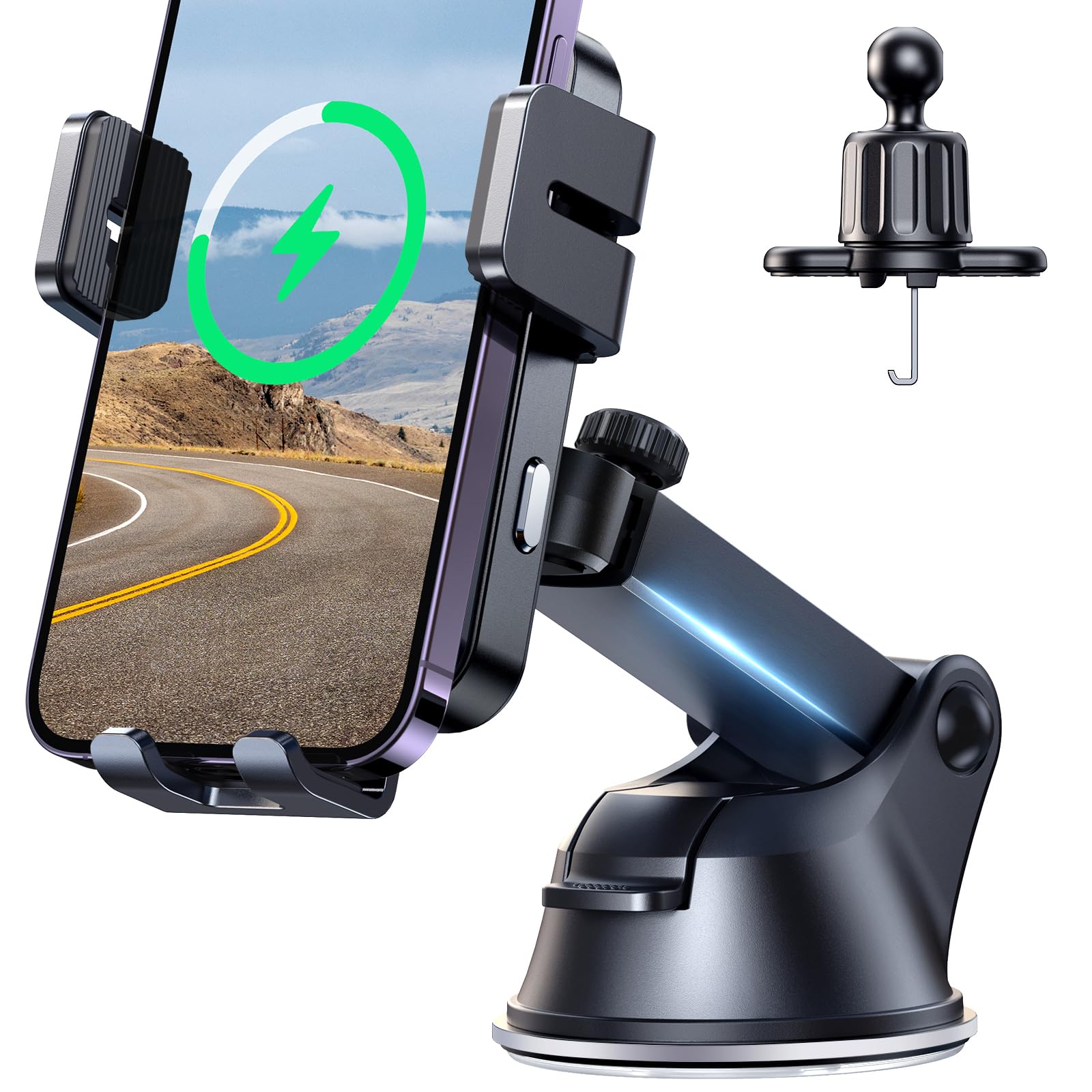 JOYROOM 15W Wireless Qi Car Charger & Phone Holder Mount - Only $12 on Amazon