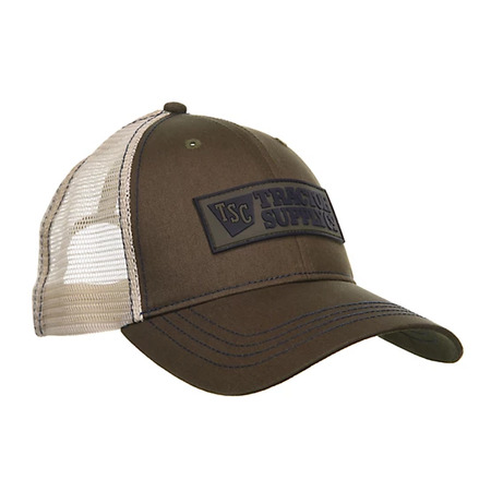 Tractor Supply Unisex Adult Mesh Back Trucker Hat with Rubber Logo Patch – Olive, $4.99