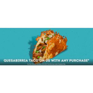 Moe’s Deal: Get a Free Quesabirria Taco with Any Purchase!
