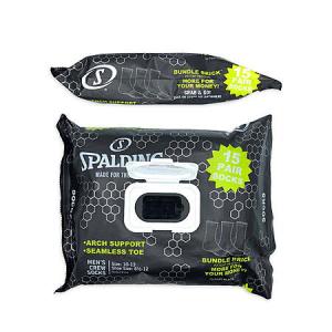 15-Pack Spalding Men's Black Crew Socks (Sizes 6.5-12) - $5 + Free S&H with Walmart+ or on $35+