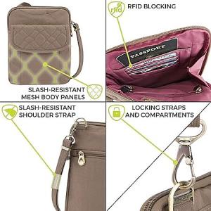 Travelon Anti-Theft Signature Quilted Slim Pouch – Starting at $20.69 + Free Shipping with Prime or Orders $35+