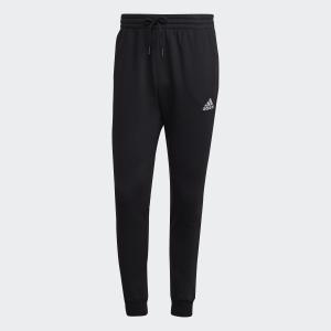 adidas Men’s Essentials Fleece Regular Tapered Pants (Black)