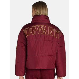 Harry Potter Women's & Juniors Hogwarts Puffer Outerwear Jacket (Rhubarb) - $13.37 + Free Shipping with Walmart+ or on Orders $35+
