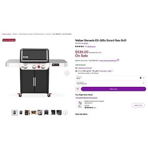 Weber Genesis E-335 Stainless Steel Gas Grill – $599 with Wayfair+ Membership