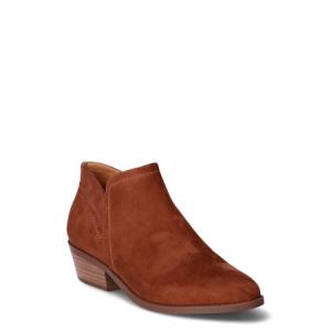 Time and Tru Women's Core Ankle Boots (Camel, Cognac, or Black) - $10 + Free Shipping with Walmart+ or on Orders $35+