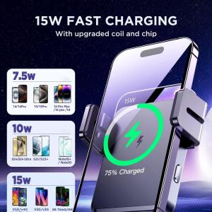 JOYROOM 15W Wireless Qi Car Charger & Phone Holder Mount - Only $12 on Amazon