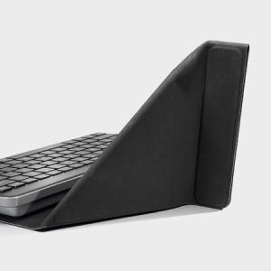 Heyday Wireless Bluetooth Tablet Keyboard Folio with Stand – Black & Gray