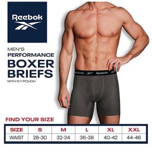 Sam's Club: 4-Pack Reebok Men's Performance Boxer Briefs $11 ($2.75 Each) & More + Free Shipping $50+ for Plus Members