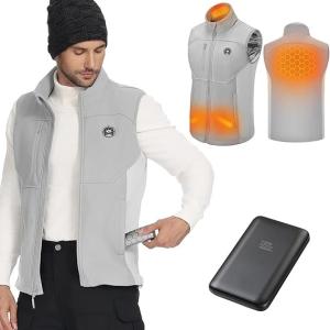 Kemimoto Mercerized Velvet Heated Vest w/ 10000mAh Battery Pack (Sizes: M-2XL) $36 + Free Shipping