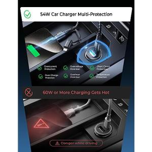 LISEN USB C Car Charger [Mini & Metal] with 2-in-1 Cable – Only $7.98 + Free Shipping