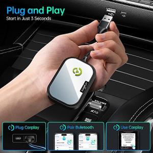 Wireless CarPlay Adapter for iPhone - 75% Off with Code 5ER4GARR - Only $25.99