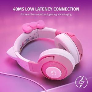 Razer Kraken Hello Kitty Wireless Headset with Chroma RGB Lighting - Pink, $84.99