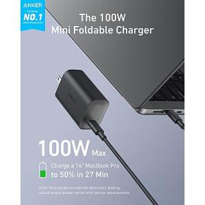 Anker Nano 100W Foldable Charger for MacBook – 6' USB-C Cable