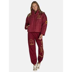 Harry Potter Women's & Juniors Hogwarts Puffer Outerwear Jacket (Rhubarb) - $13.37 + Free Shipping with Walmart+ or on Orders $35+