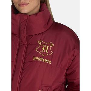 Harry Potter Women's & Juniors Hogwarts Puffer Outerwear Jacket (Rhubarb) - $13.37 + Free Shipping with Walmart+ or on Orders $35+