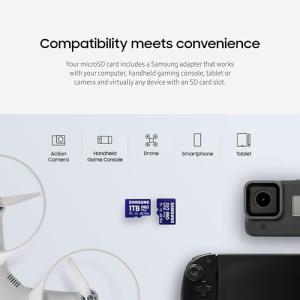 256GB Samsung PRO Plus UHS-I microSDXC Memory Card w/ USB Card Reader