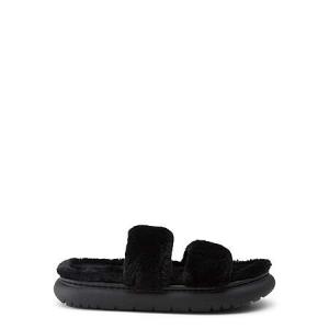 Buy No Boundaries Women's 2 Band Slippers (Black or Purple) - From $4.98 + Free Shipping