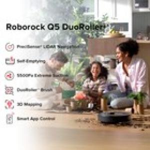 Save Time with the Roborock Q5 DuoRoller+ Self-Empty Robot Vacuum