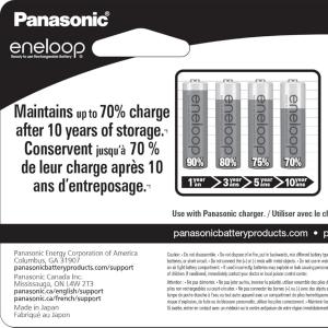 10-Pack Panasonic eneloop AAA Ni-MH Pre-Charged Rechargeable Batteries