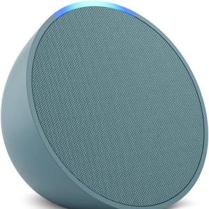 Amazon Echo Pop (newest model), Full sound compact smart speaker with Alexa, Lavender Bloom - $18.00