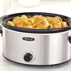 Bella 5-qt. Slow Cooker with Dipper - Stainless Steel - $19.99 @ BestBuy