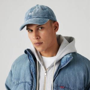 Levi's Men's Caps, Bucket Hats & Beanies (various): Batwing Logo Bucket Hat (Black) $7.49, Mini Graphic Cap (Navy) $12.49 + Free S/H