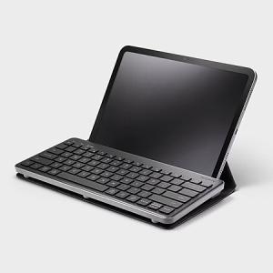 Heyday Wireless Bluetooth Tablet Keyboard Folio with Stand – Black & Gray