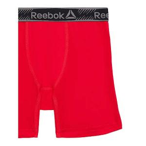 5-Pack Reebok Boys' Performance Featherweight Boxer Briefs (Grey/Red, Size Large) – $4.90 ($0.98 Each) + Free Shipping with Walmart+