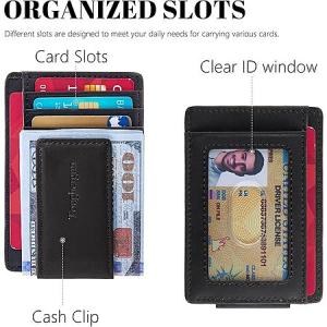 Toughergun RFID Minimalist Slim Wallet for Men