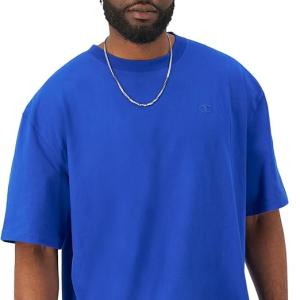 Champion Men's Classic 100% Cotton T-Shirt (Autumn Beige or Surf the Web)  $7.99 + Free Shipping w/ Prime or on $35+