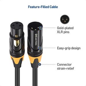 Cable Matters 3-Pack 15' Premium Shielded XLR Microphone Cables $20 + Free Shipping w/ Prime or orders $35+