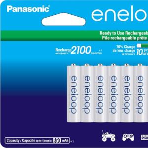 10-Pack Panasonic eneloop AAA Ni-MH Pre-Charged Rechargeable Batteries