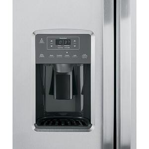 25.3-cu ft GE Side-by-Side Refrigerator w/ Ice Maker (Stainless Steel) - $779 at Lowe's + Free Store Pickup