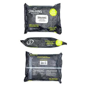 15-Pack Spalding Men's Black Crew Socks (Sizes 6.5-12) - $5 + Free S&H with Walmart+ or on $35+